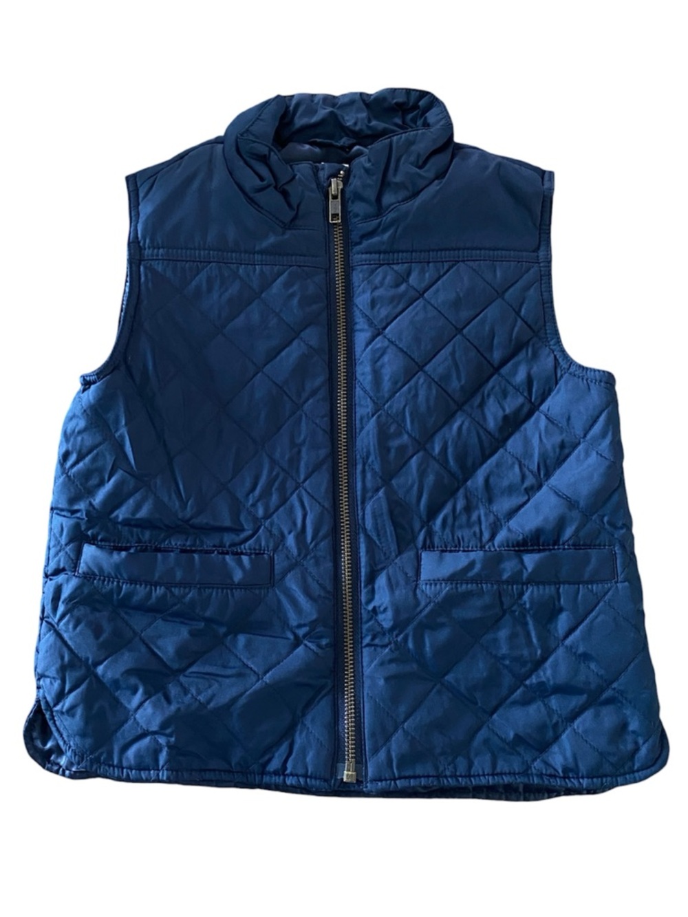 J. Crew Factory Crewcuts Boys' Walker vest Quilted Navy Size 4/5
